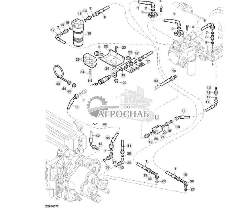 Гидравлические шланги, быстроразъемная гидравлическая муфта 